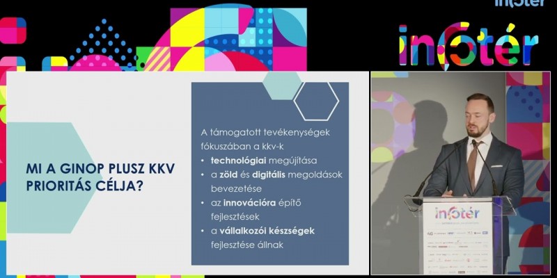dr. Greinstetter Balázs – Pályázati aktualitások és infokommunikációs fejlesztések a GINOP Pluszban