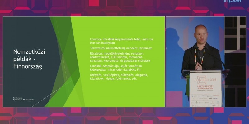 INFOTÉR CONTECH 2025 – Sztenderdizáció az infrabimben - nemzetközi trendek és hazai adaptáció (Őri Barnabás)
